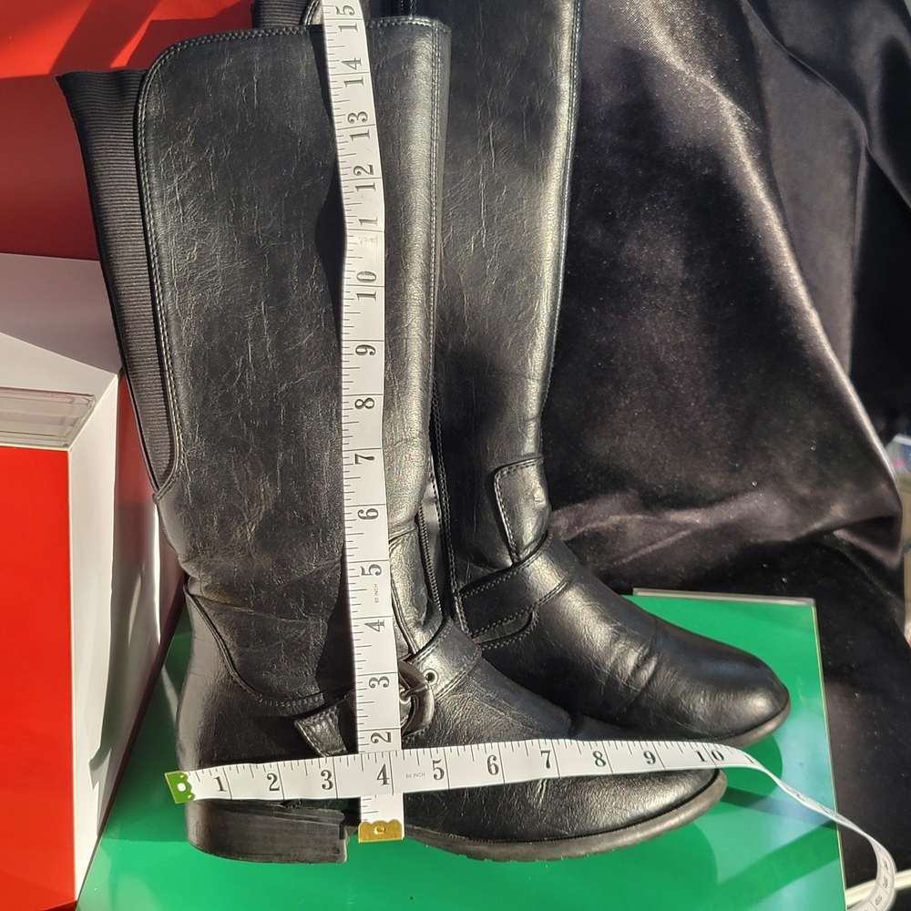 βοΈ Black Leather LIFESTRIDE XPLODE Knee-High Boots βοΈ - Picture 11 of 15
